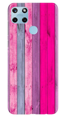 Wooden look Mobile Back Case for Realme C25Y (Design - 24)