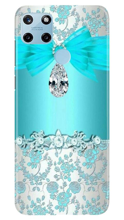 Shinny Blue Background Case for Realme C25Y