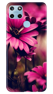 Purple Daisy Mobile Back Case for Realme C25Y (Design - 65)