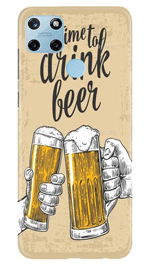 Drink Beer Mobile Back Case for Realme C25Y (Design - 328)