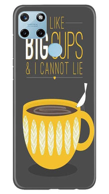 Big Cups Coffee Mobile Back Case for Realme C25Y (Design - 352)