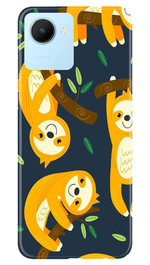 Racoon Pattern Mobile Back Case for Realme C30 (Design - 2)