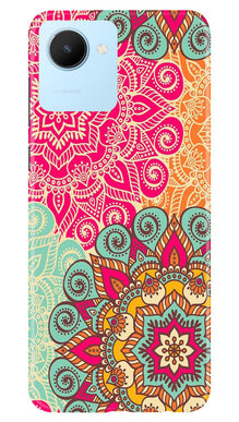 Rangoli art Mobile Back Case for Realme C30 (Design - 6)