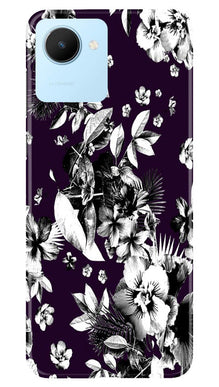 white flowers Mobile Back Case for Realme C30 (Design - 7)