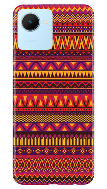 Zigzag line pattern2 Mobile Back Case for Realme C30 (Design - 10)