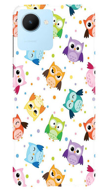 Owl Baground Pattern shore Mobile Back Case for Realme C30 (Design - 13)