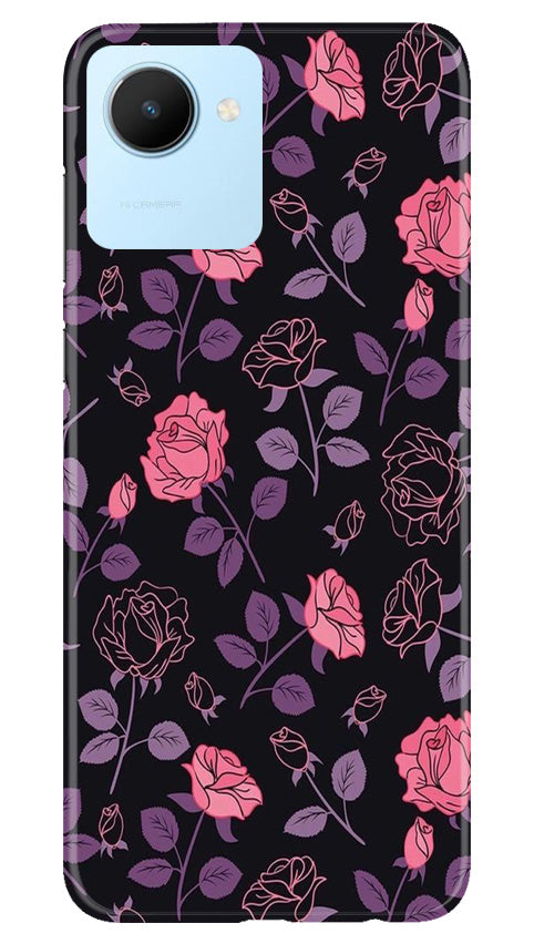 Rose Black Background Case for Realme C30