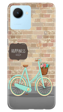 Happiness Mobile Back Case for Realme C30 (Design - 53)