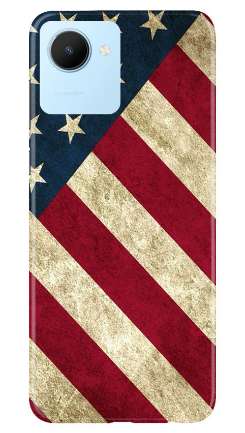 America Mobile Back Case for Realme C30 (Design - 79)