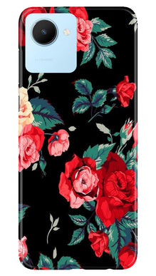 Red Rose2 Mobile Back Case for Realme C30 (Design - 81)