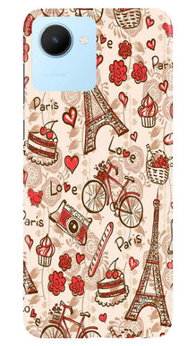 Love Paris Mobile Back Case for Realme C30  (Design - 103)