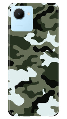 Army Camouflage Mobile Back Case for Realme C30  (Design - 108)