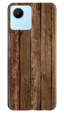 Wooden Look Mobile Back Case for Realme C30  (Design - 112)