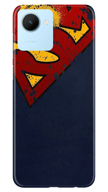Superman Superhero Mobile Back Case for Realme C30  (Design - 125)