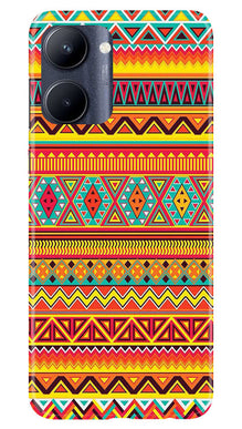 Zigzag line pattern Mobile Back Case for Realme C33 (Design - 4)