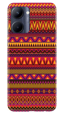 Zigzag line pattern2 Mobile Back Case for Realme C33 (Design - 10)