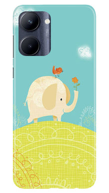 Elephant Painting Mobile Back Case for Realme C33 (Design - 46)