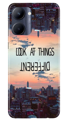 Look at things different Mobile Back Case for Realme C33 (Design - 99)