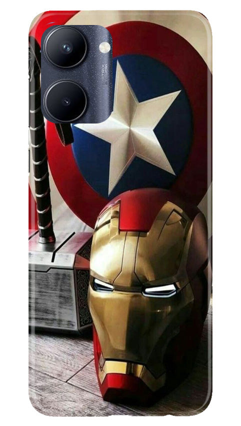 Captain America Shield Case for Realme C33 (Design No. 222)