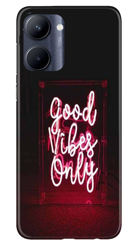 Good Vibes Only Mobile Back Case for Realme C33 (Design - 314)