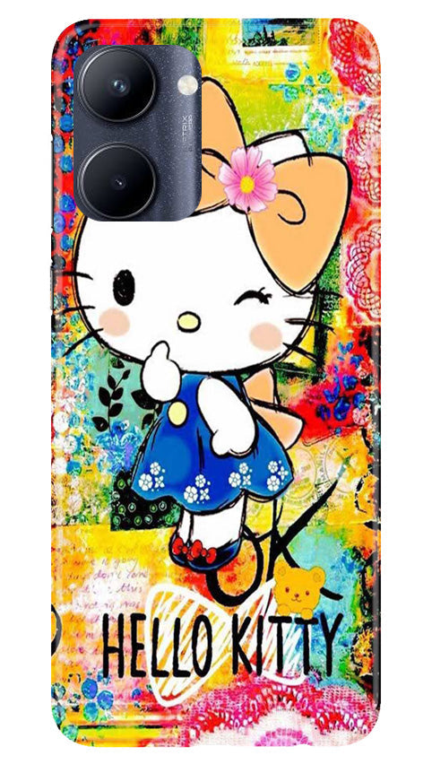 Hello Kitty Mobile Back Case for Realme C33 (Design - 321)