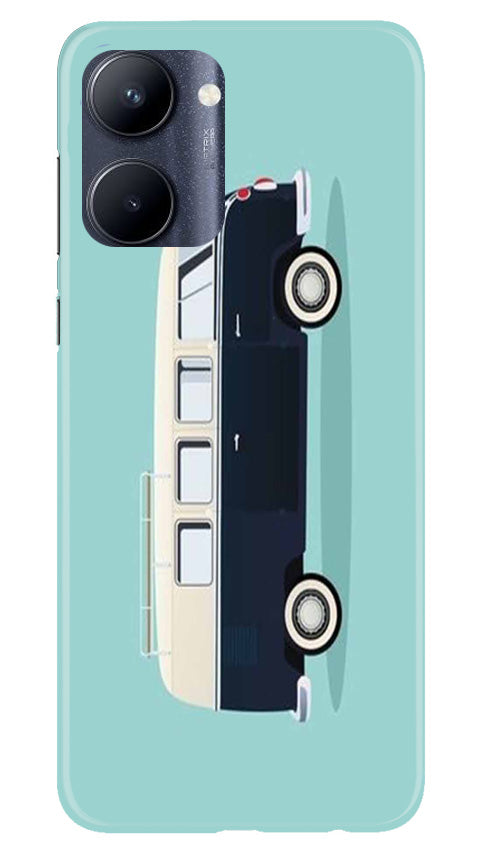 Travel Bus Mobile Back Case for Realme C33 (Design - 338)