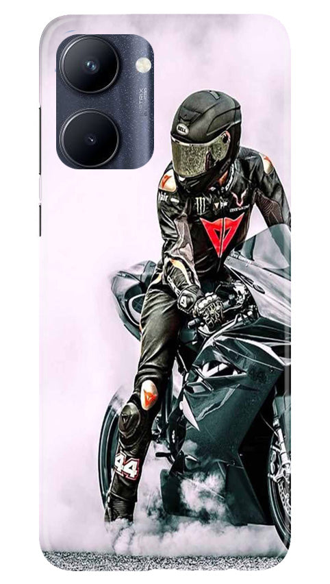 Biker Mobile Back Case for Realme C33 (Design - 342)