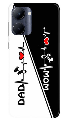 Love Mom Dad Mobile Back Case for Realme C33 (Design - 344)