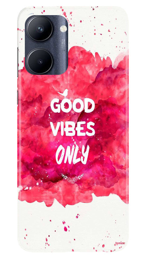 Good Vibes Only Mobile Back Case for Realme C33 (Design - 351)