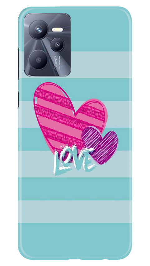 White Heart Case for Realme C35 (Design No. 260)