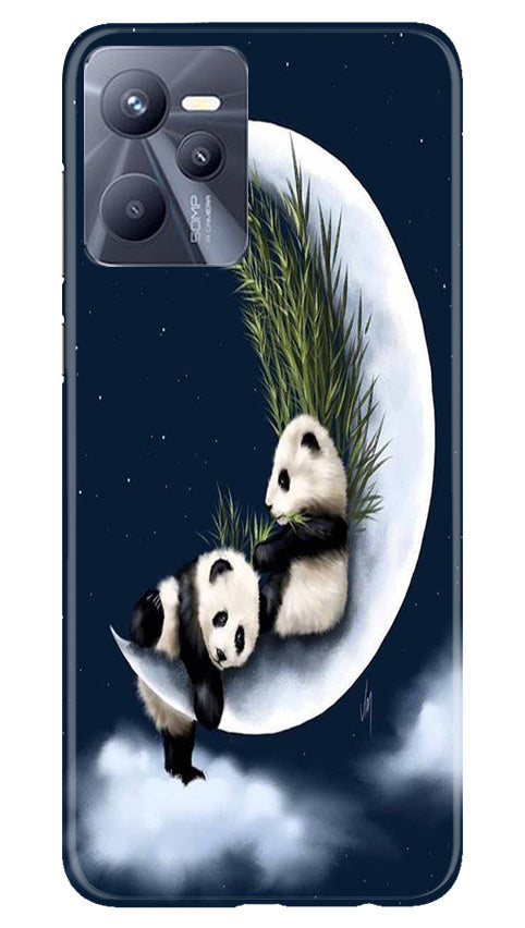 Panda Bear Mobile Back Case for Realme C35 (Design - 279)