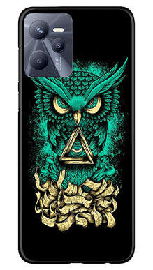 Owl Mobile Back Case for Realme C35 (Design - 317)