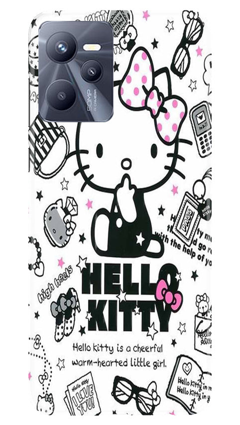 Hello Kitty Mobile Back Case for Realme C35 (Design - 320)