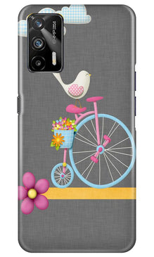 Sparron with cycle Mobile Back Case for Realme GT (Design - 34)