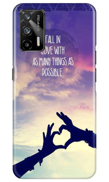 Fall in love Mobile Back Case for Realme GT (Design - 50)