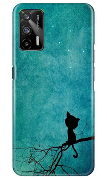 Moon cat Mobile Back Case for Realme GT (Design - 70)