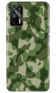 Army Camouflage Mobile Back Case for Realme GT  (Design - 106)