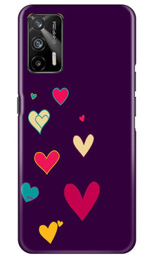 Purple Background Mobile Back Case for Realme GT  (Design - 107)