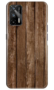 Wooden Look Mobile Back Case for Realme GT  (Design - 112)