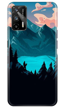 Mountains Mobile Back Case for Realme GT (Design - 186)