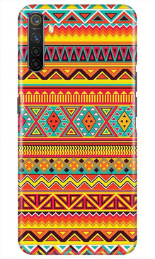 Zigzag line pattern Mobile Back Case for Realme X2 (Design - 4)