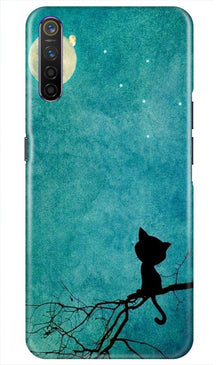 Moon cat Mobile Back Case for Realme X2 (Design - 70)