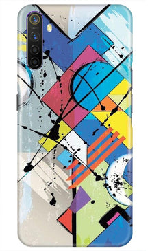 Modern Art Mobile Back Case for Realme X2 (Design - 235)