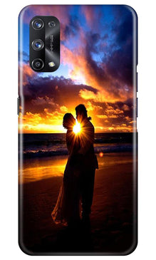 Couple Sea shore Mobile Back Case for Realme X7 Pro (Design - 13)