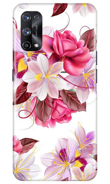 Beautiful flowers Mobile Back Case for Realme X7 Pro (Design - 23)