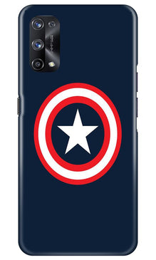 Captain America Mobile Back Case for Realme X7 Pro (Design - 42)