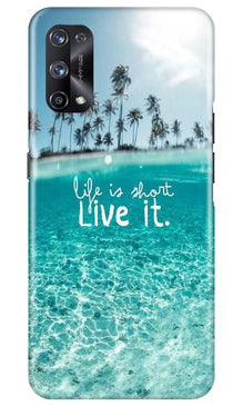 Life is short live it Mobile Back Case for Realme X7 Pro (Design - 45)