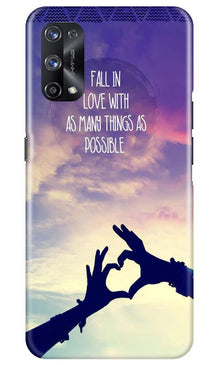 Fall in love Mobile Back Case for Realme X7 Pro (Design - 50)