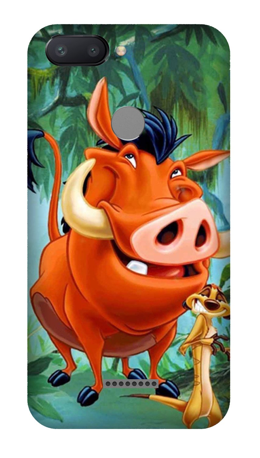 Timon and Pumbaa Mobile Back Case for Redmi 6(Design - 305)