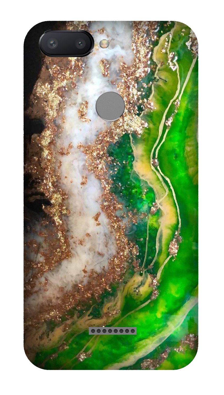 Marble Texture Mobile Back Case for Redmi 6(Design - 307)